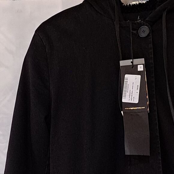 Happiness Made in Italy Embroidered Heart Mid Length Coat Whimsical Gothic Style - Picture 12 of 14